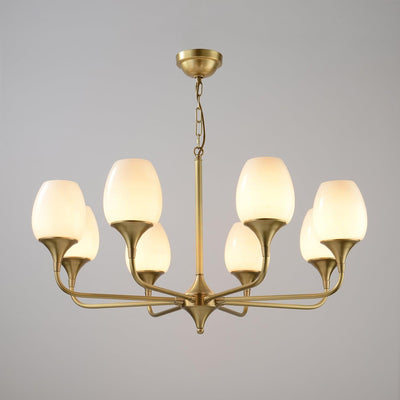 Gleam Elegant Brass Chandelier