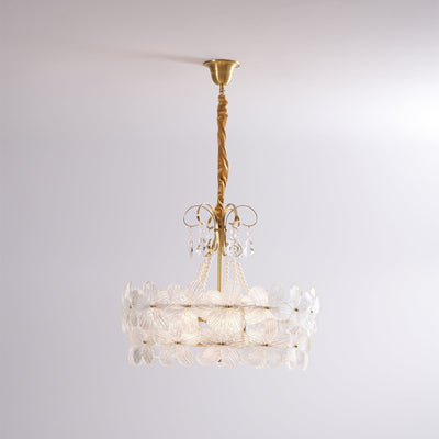 Hydrangea Glass Chandelier