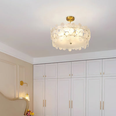 Hydrangea Glass Chandelier