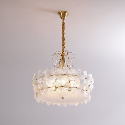 Hydrangea Glass Chandelier