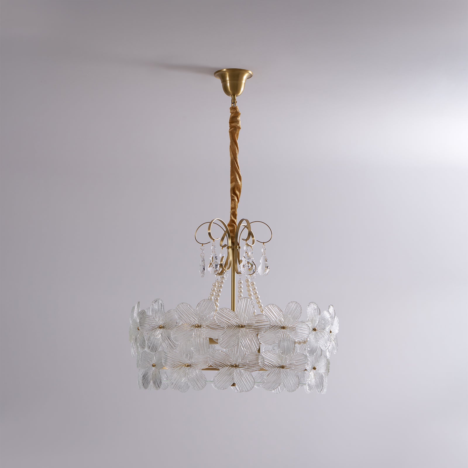 Hydrangea Glass Chandelier
