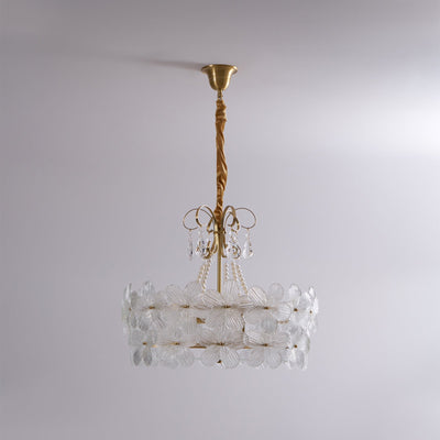 Hydrangea Glass Chandelier