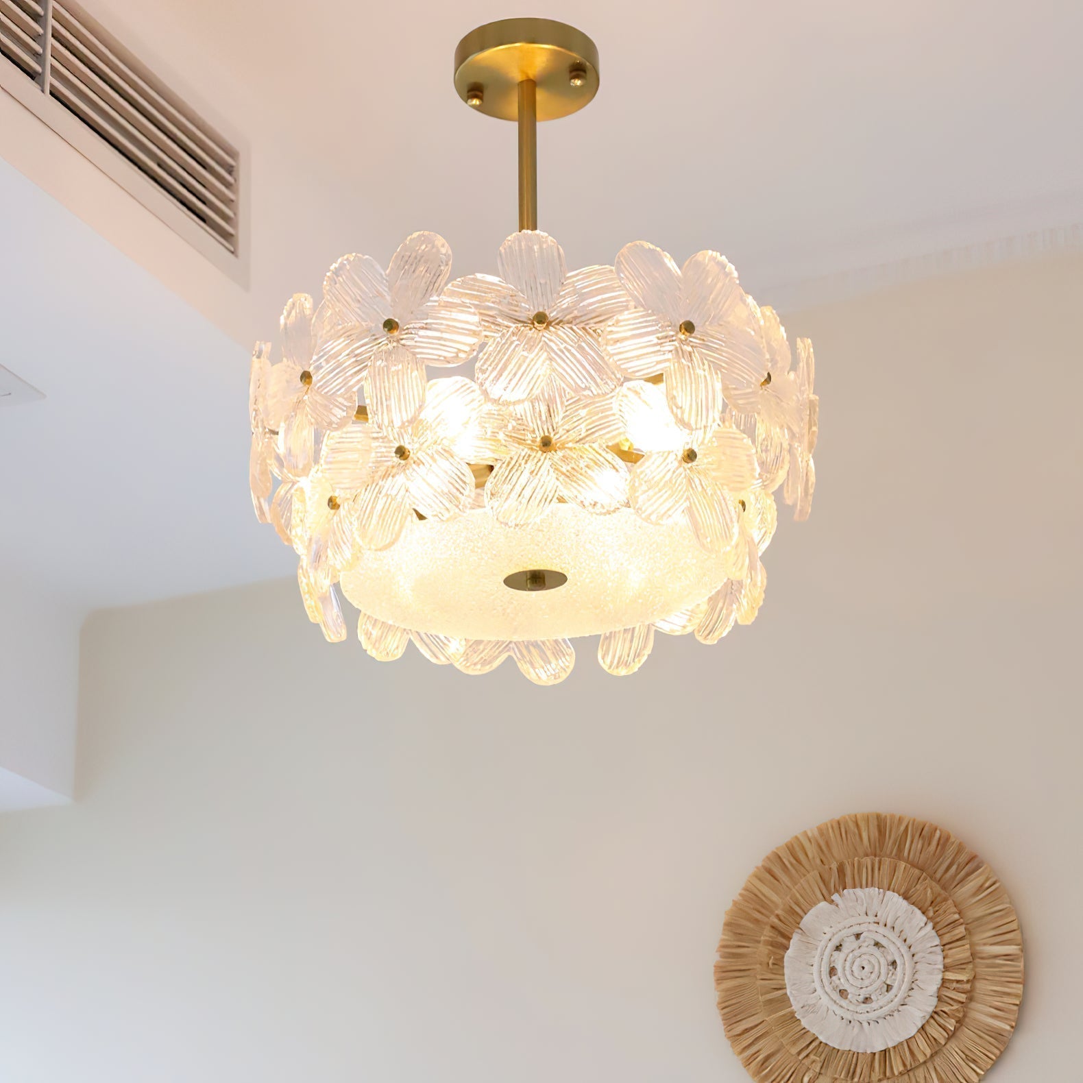 Hydrangea Glass Chandelier