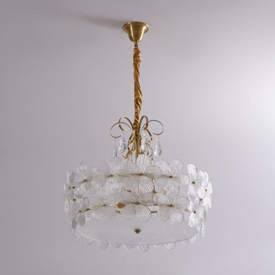 Hydrangea Glass Chandelier