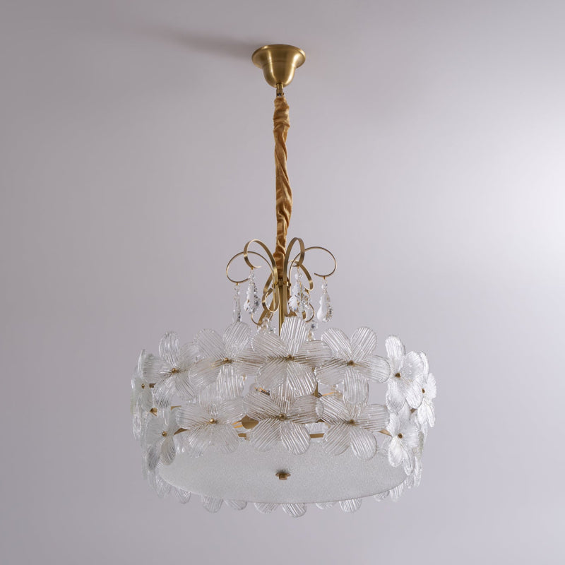 Hydrangea Glass Chandelier