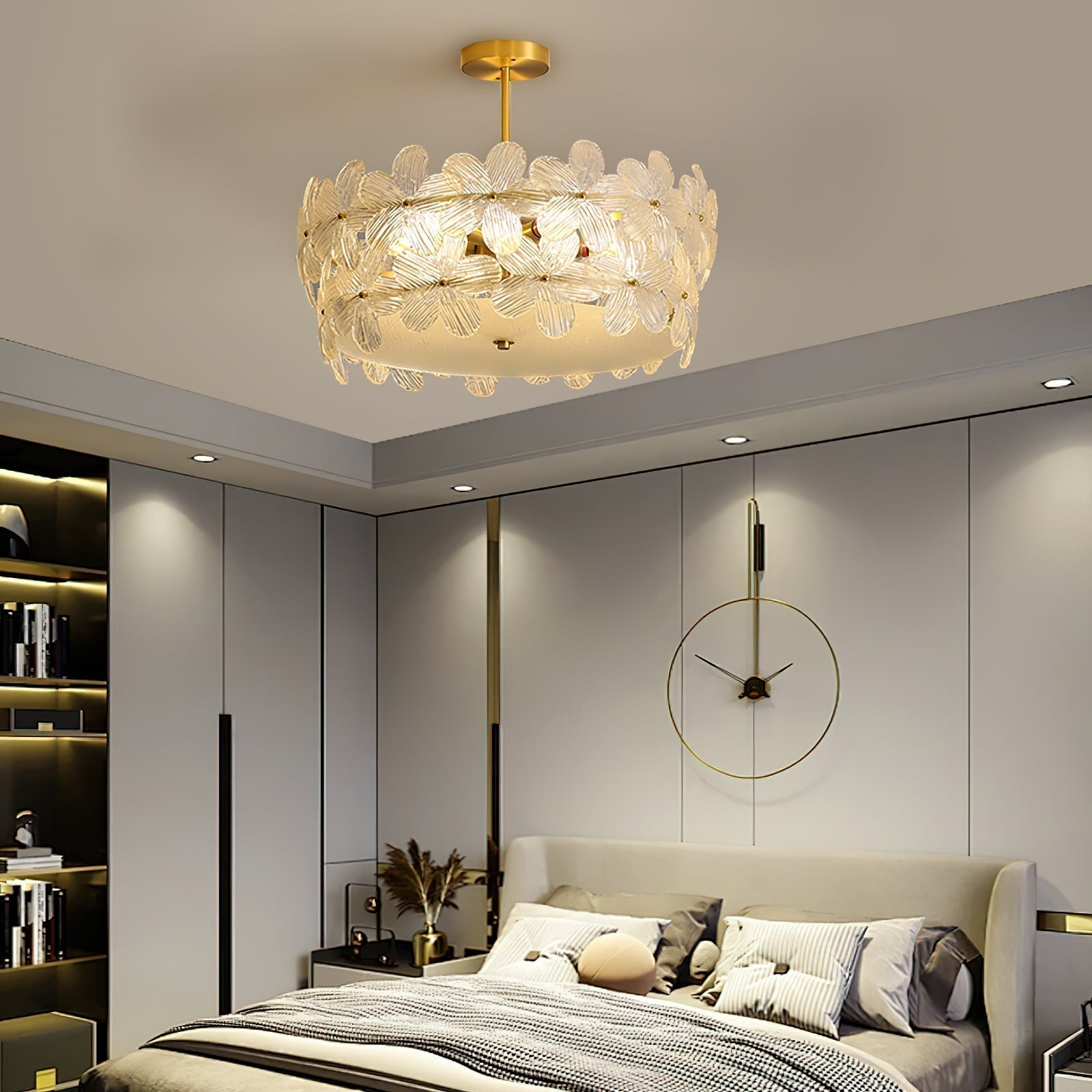 Hydrangea Glass Chandelier