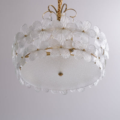 Hydrangea Glass Chandelier