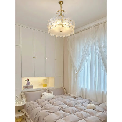 Hydrangea Glass Chandelier