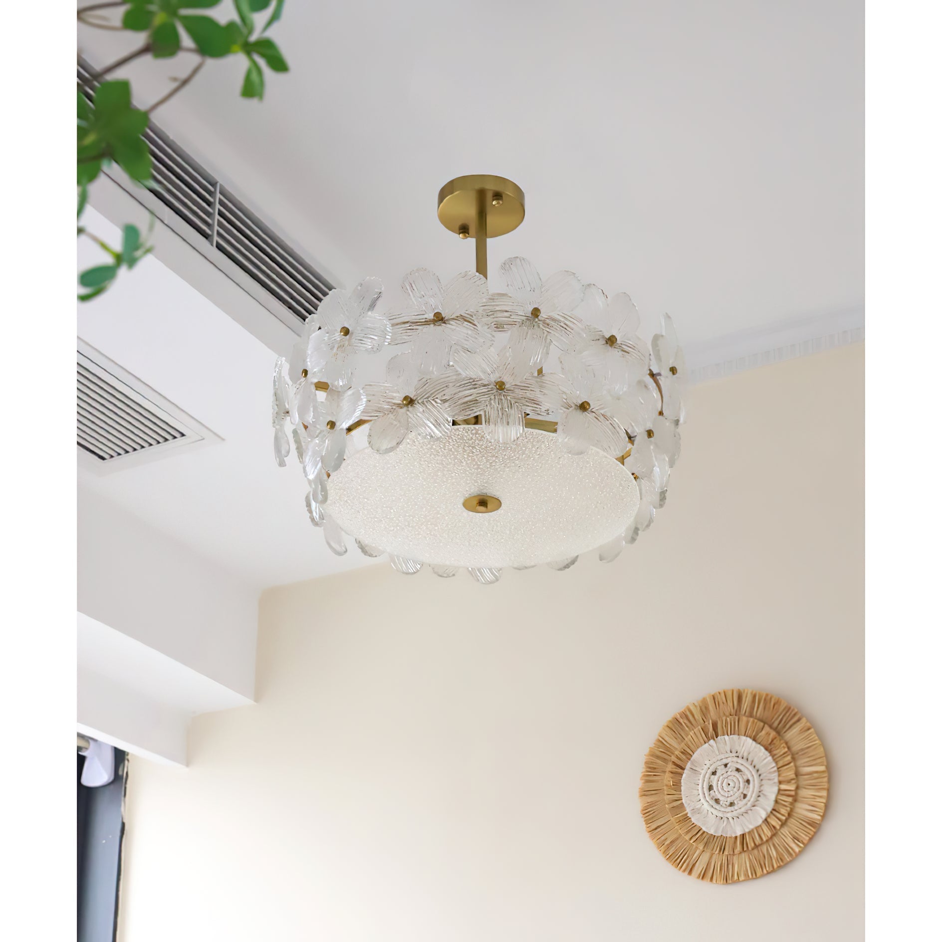 Hydrangea Glass Chandelier