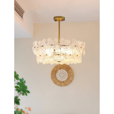 Hydrangea Glass Chandelier