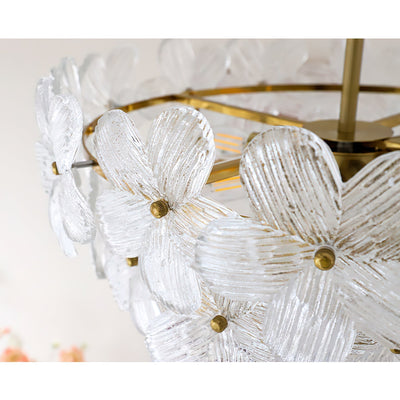 Hydrangea Glass Chandelier