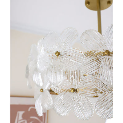 Hydrangea Glass Chandelier