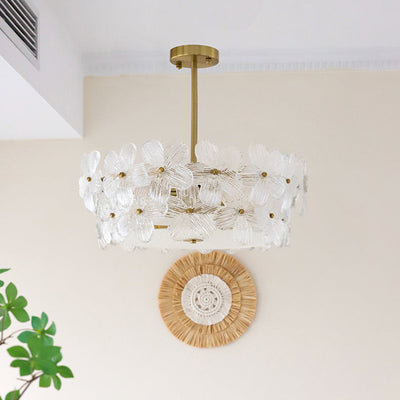 Hydrangea Glass Chandelier