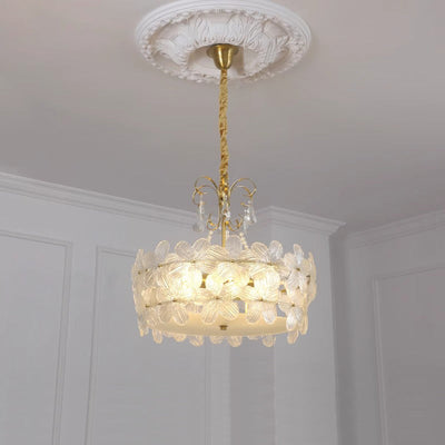 Hydrangea Glass Chandelier