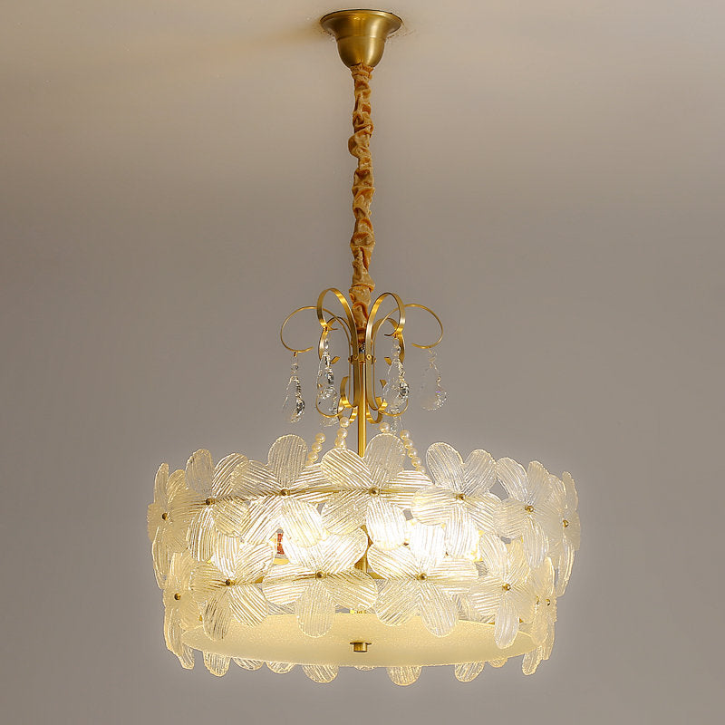 Hydrangea Glass Chandelier
