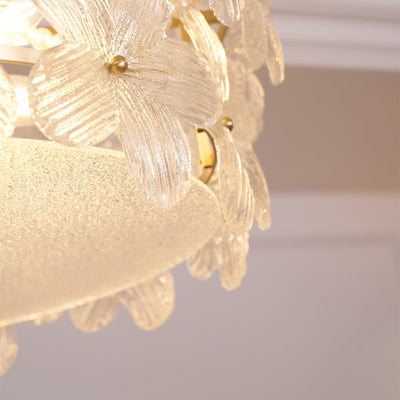 Hydrangea Glass Chandelier