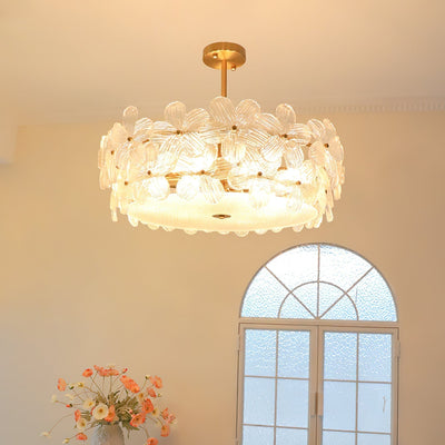 Hydrangea Glass Chandelier