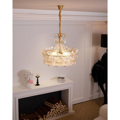 Hydrangea Glass Chandelier