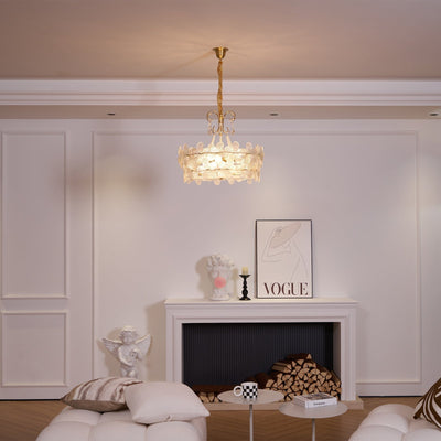 Hydrangea Glass Chandelier