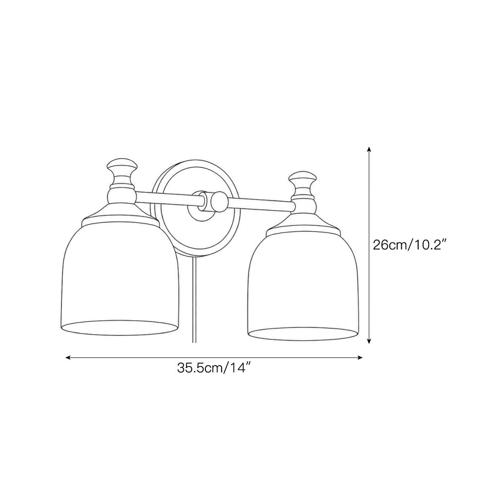 Celiaya Chart Glass Plug-in Wall Sconce