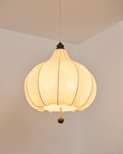 Sylerielle Fabric Wood Pendant Light