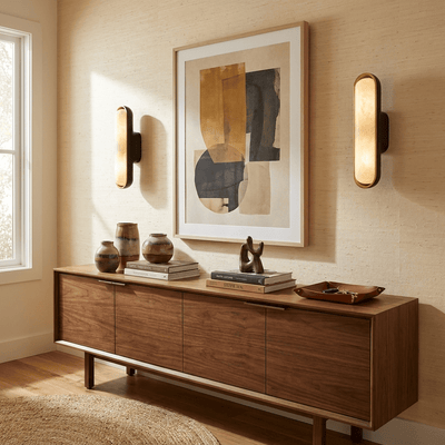 Vionelle Alabaster Wall Sconce