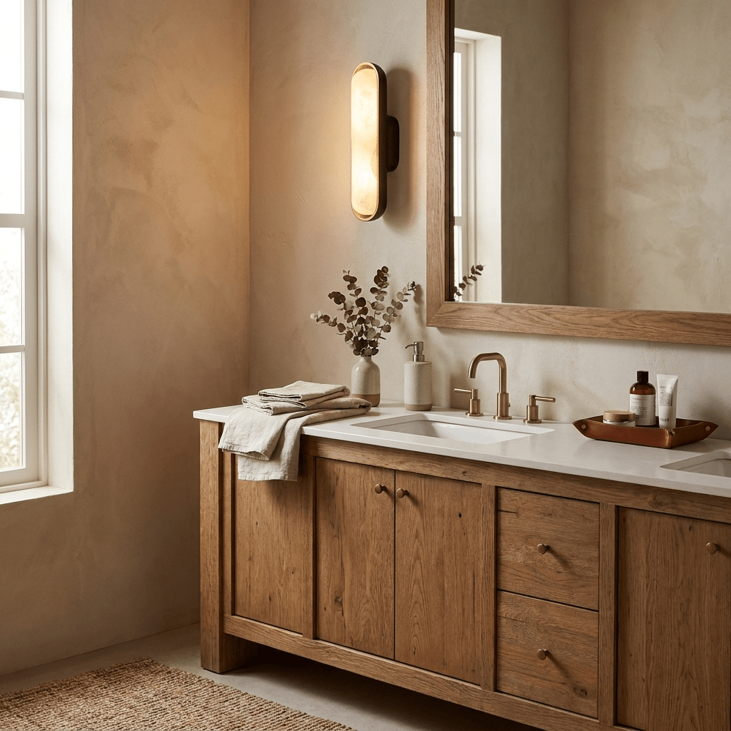 Vionelle Alabaster Wall Sconce