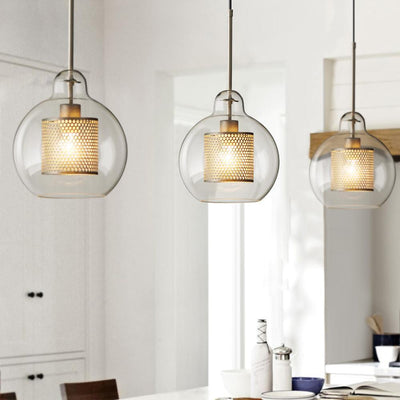 Veleine Pendant Lamp Chiswick Glass for Living Room