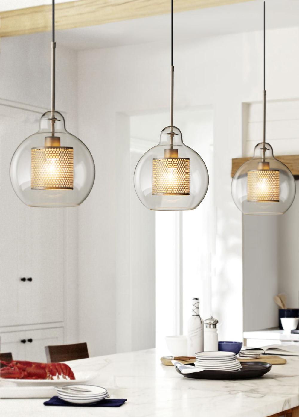 Veleine Pendant Lamp Chiswick Glass for Living Room