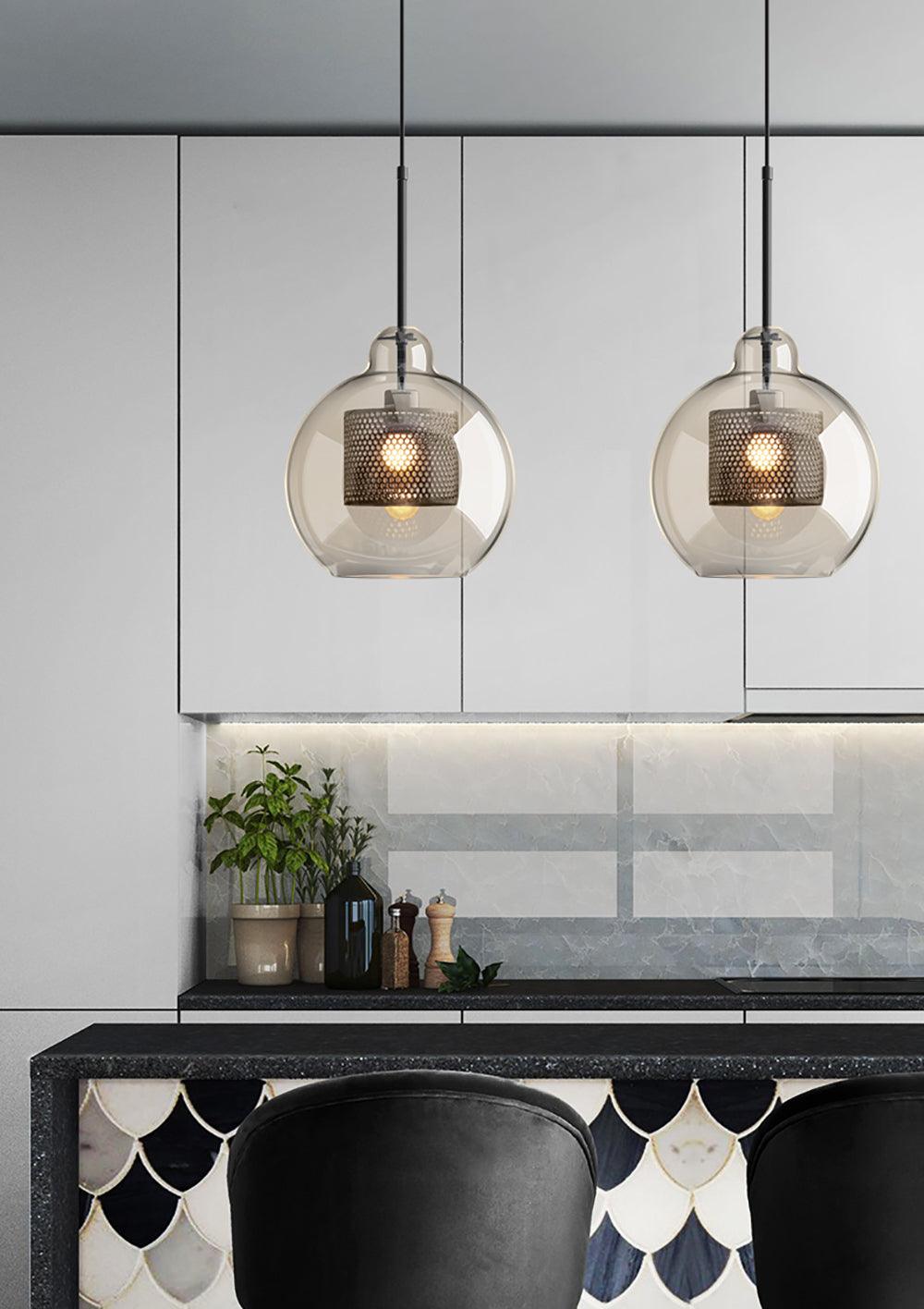 Veleine Pendant Lamp Chiswick Glass for Living Room
