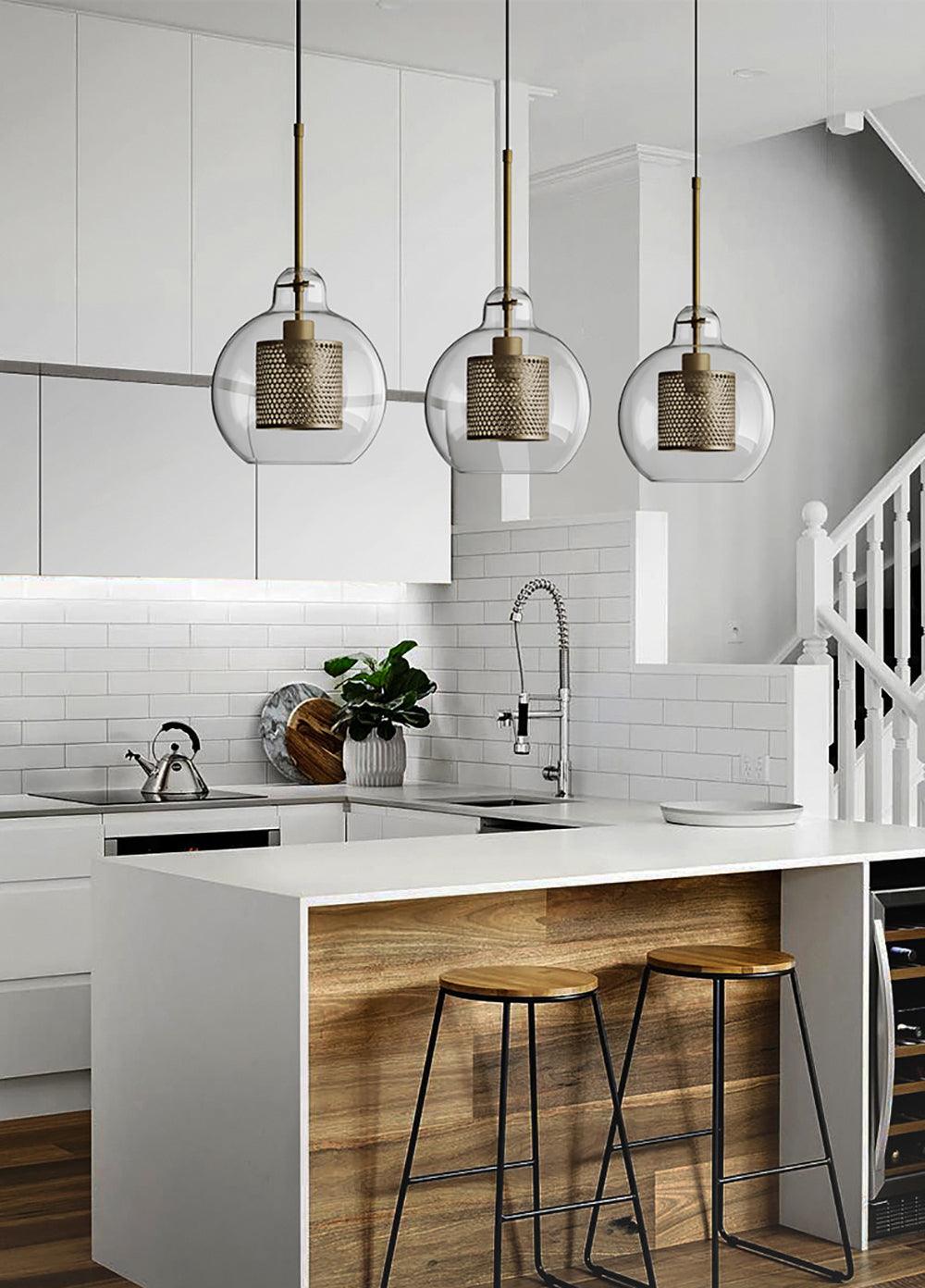 Veleine Pendant Lamp Chiswick Glass for Living Room