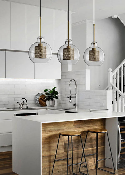 Veleine Pendant Lamp Chiswick Glass for Living Room