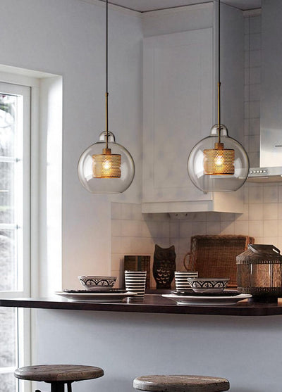 Veleine Pendant Lamp Chiswick Glass for Living Room