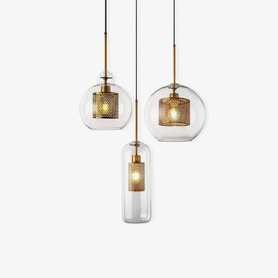 Veleine Pendant Lamp Chiswick Glass for Living Room