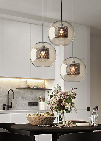 Veleine Pendant Lamp Chiswick Glass for Living Room