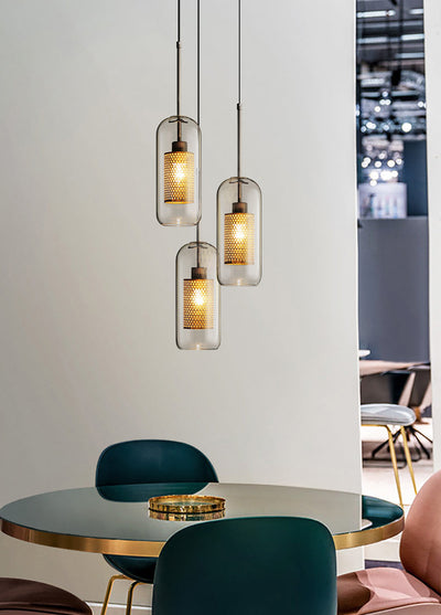 Veleine Pendant Lamp Chiswick Glass for Living Room