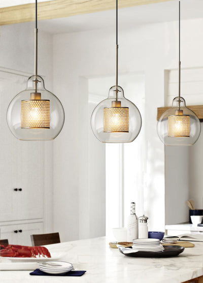Veleine Pendant Lamp Chiswick Glass for Living Room