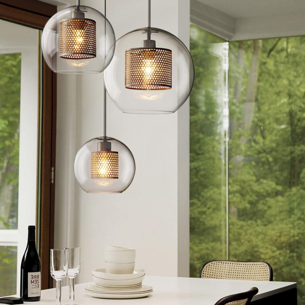 Veleine Pendant Lamp Chiswick Glass for Living Room