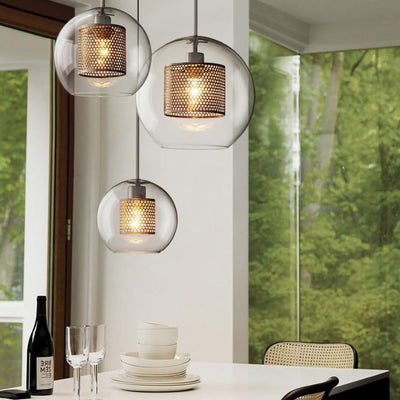 Veleine Pendant Lamp Chiswick Glass for Living Room