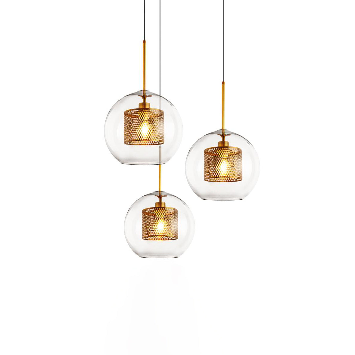Veleine Pendant Lamp Chiswick Glass for Living Room