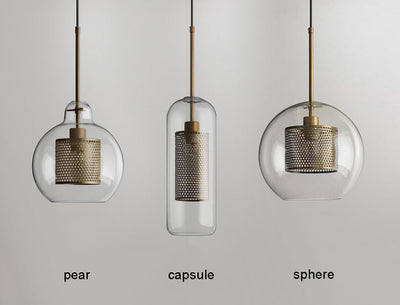 Veleine Pendant Lamp Chiswick Glass for Living Room