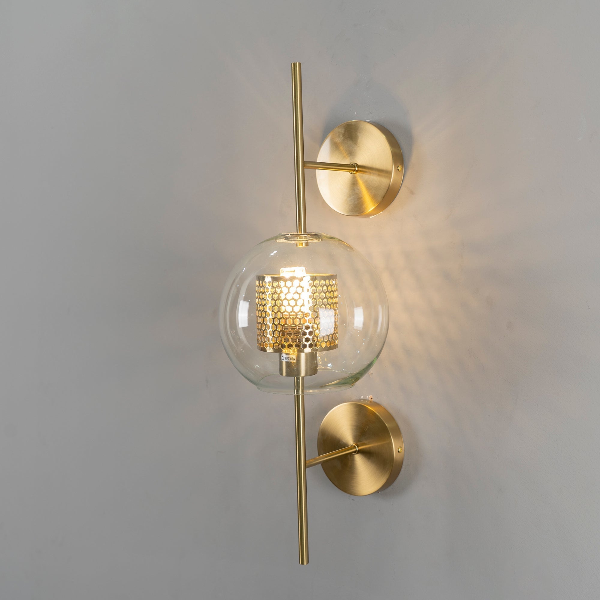 Peta Premium Nordic Art Glass Wall Light