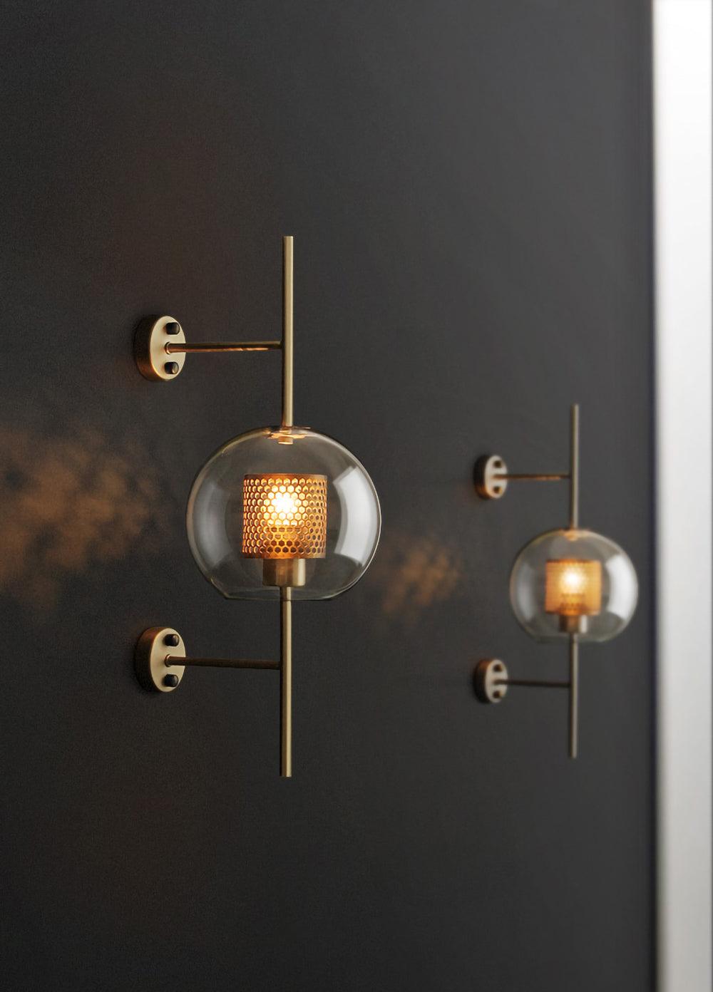 Peta Premium Nordic Art Glass Wall Light