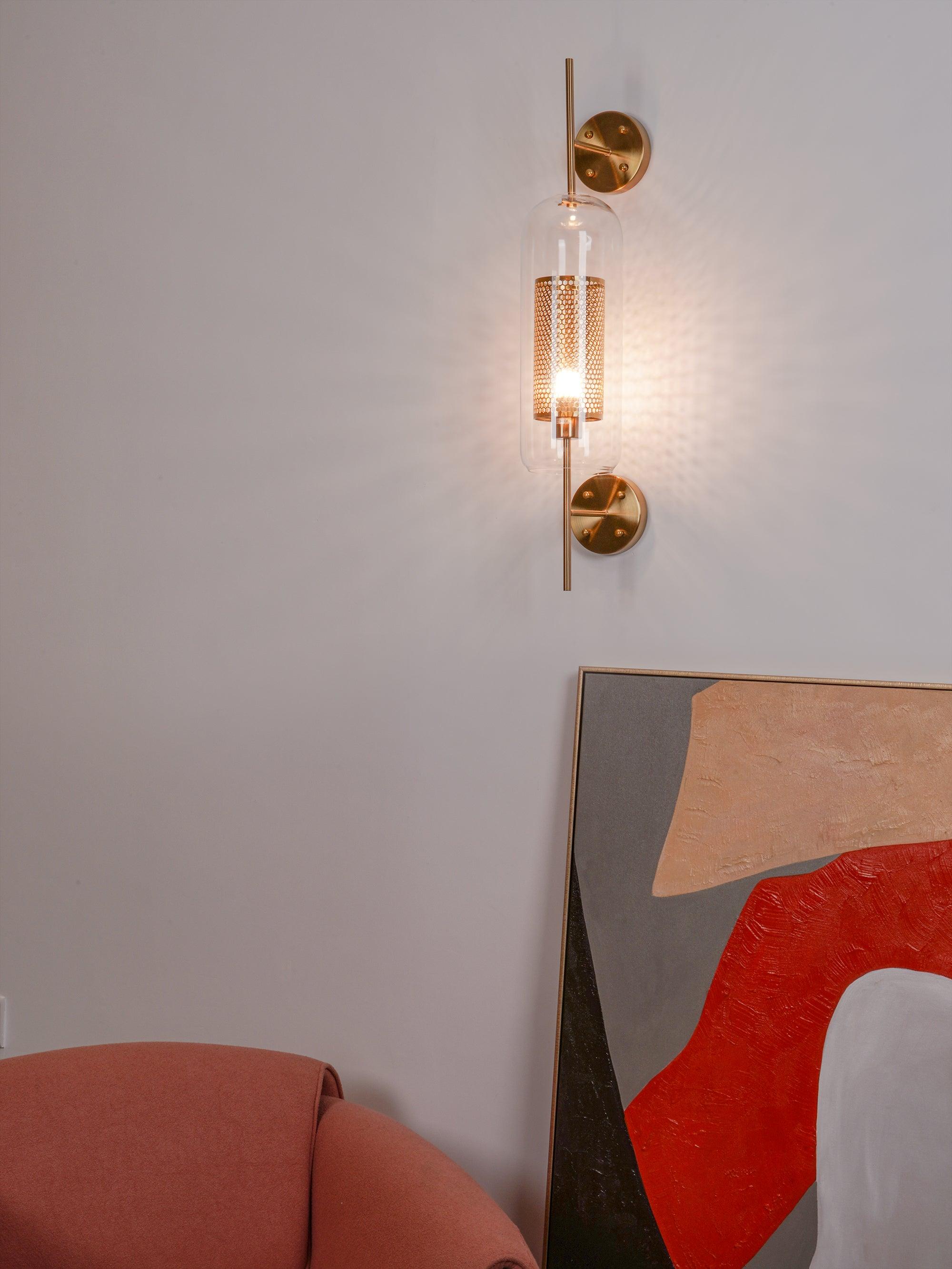 Peta Premium Nordic Art Glass Wall Light