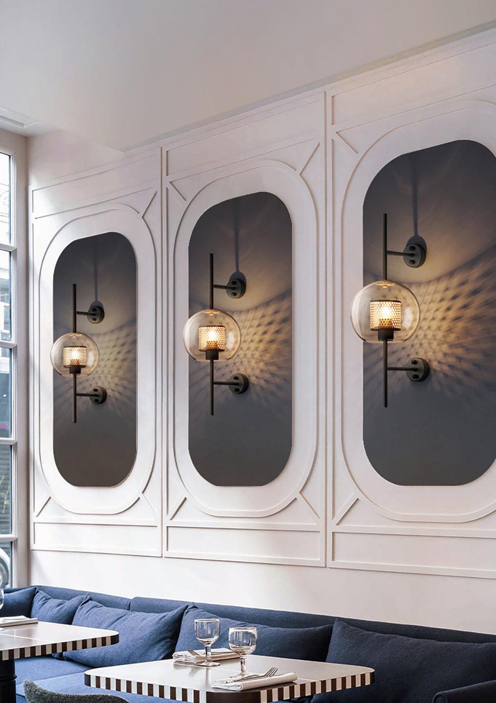 Peta Premium Nordic Art Glass Wall Light