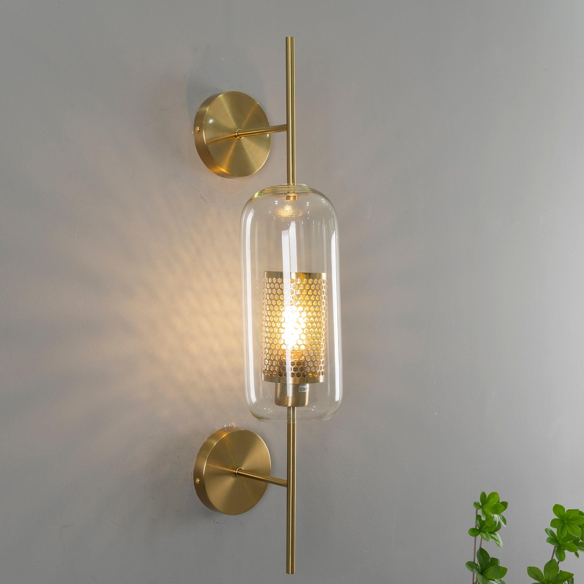 Peta Premium Nordic Art Glass Wall Light
