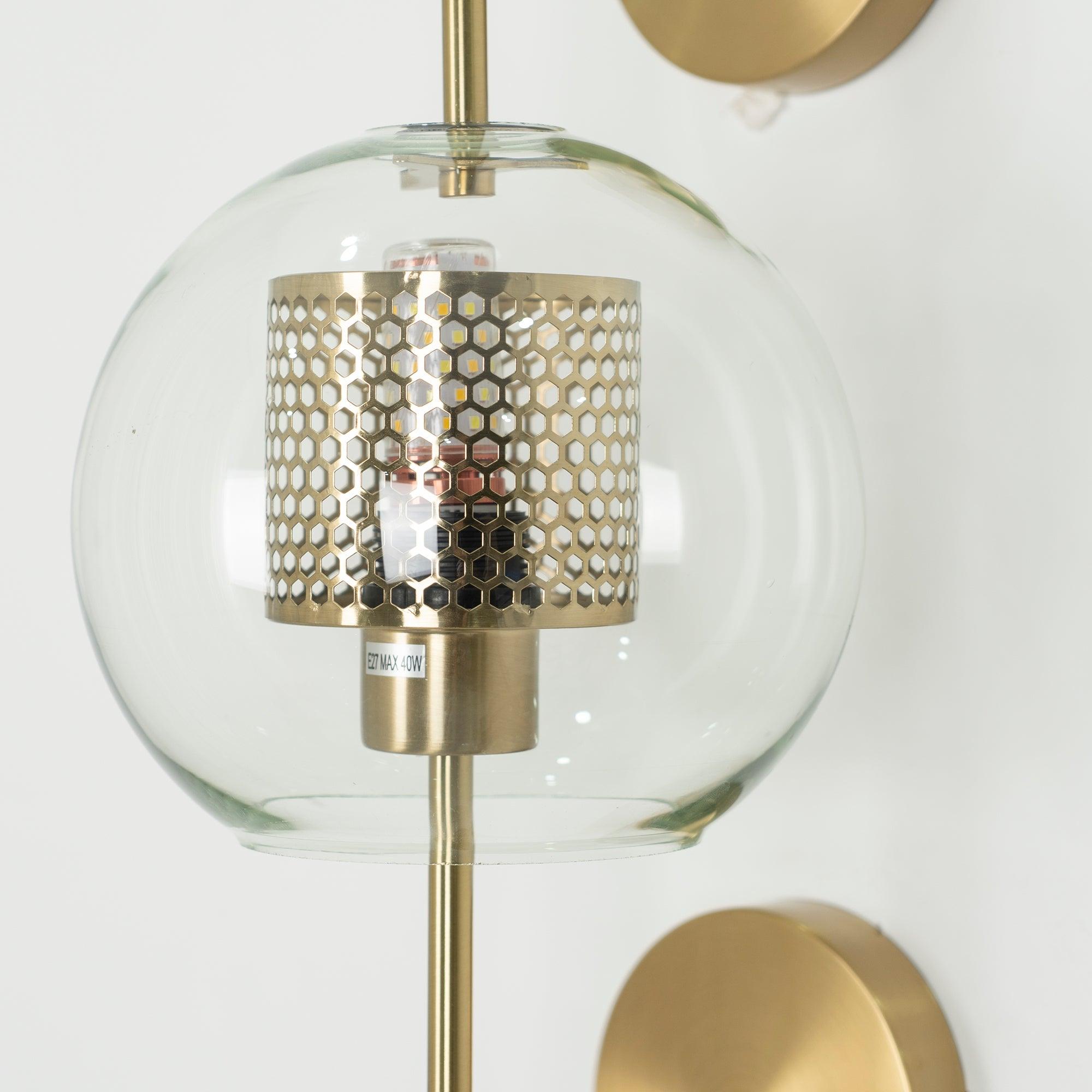 Peta Premium Nordic Art Glass Wall Light