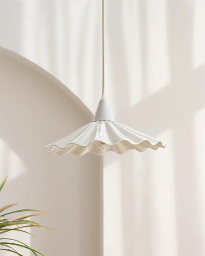 Rivora White Ceramic Pendant Light - Neutral Decor