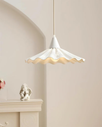 Rivora White Ceramic Pendant Light - Neutral Decor