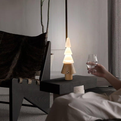 Elveette Modern Wood Table Lamp